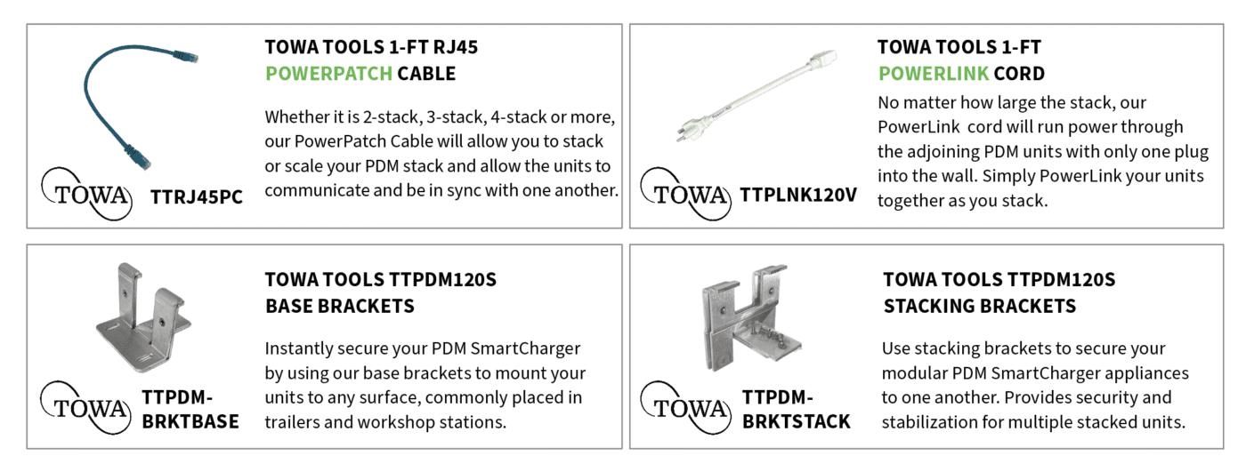 towa-tools-pdm-smart-charger-accessories